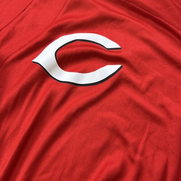 Cincinnati Reds Tie Up Jersey Shirt Womens Size XL Red MLB Baseball Fan NEW - Picture 3 of 14